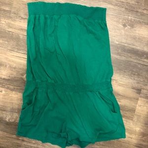 FOREVER 21 GREEN ROMPER